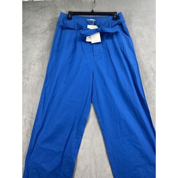 Anthropologie Antik Batik Ketty Belted Trousers Size Small Blue - Picture 4 of 12